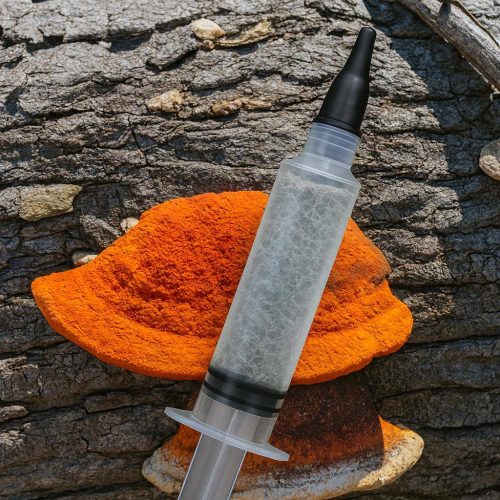 Pycnoporus cinnabarinus – Jeringa de Micelio 10 ml
